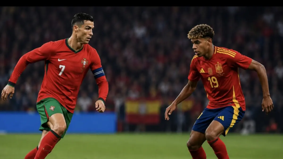 Cristiano Ronaldo dan Lamune Yamal (sumber:Instagram) 