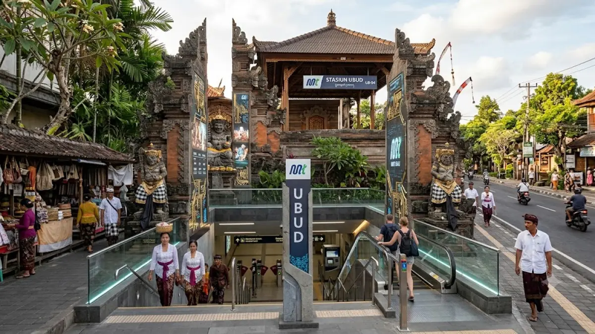 ilustrasi - Stasiun MRT Ubud, Gianyar