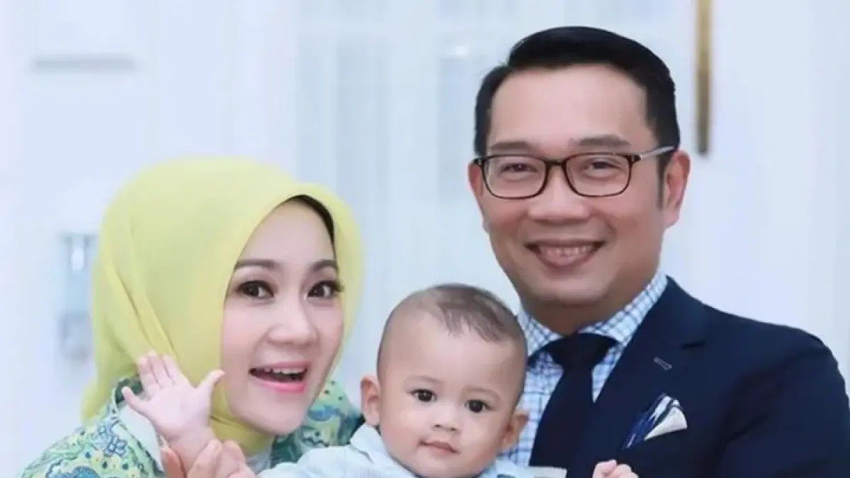 Ridwan Kamil, Atalia Praratya dan Arkana (Sumber:Instagram) 