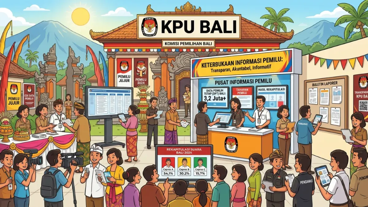 Ilustrasi keterbukaan informasi yang ramah publik di penyelenggara negara seperti KPU