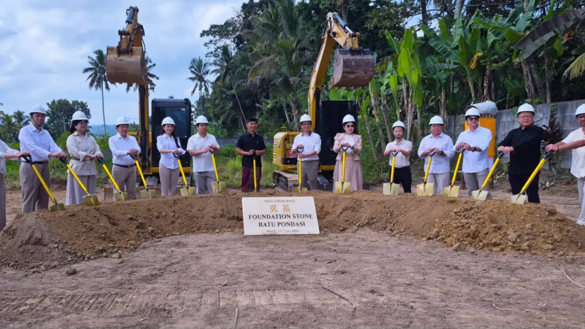 PELETAKAN BATU PERTAMA: Proyek pembangunan Vasa Ubud di Payangan mulai pada Jumat (17/7/2026).