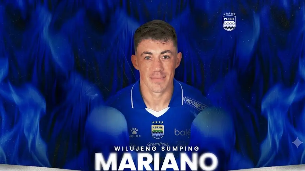 Mariano Peralta saat diperkenalkan Persib. Mantan penyerang Borneo FC ini dikabarkan menerima gaji 800-900 juta per bulan. (Media Persib)