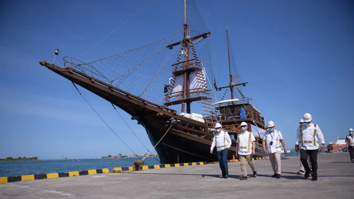 Pelabuhan Benoa yang akan dikembangkan sebagai homeport untuk kapal pesiar dan yacht.
