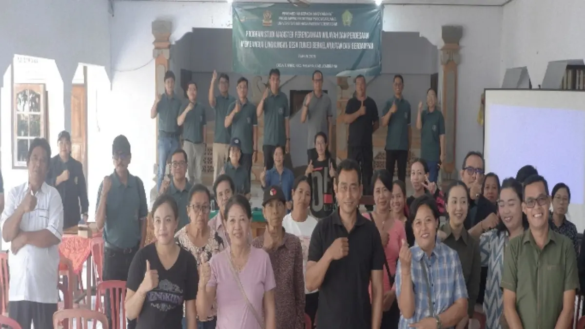 Program Studi Magister Perencanaan Wilayah dan Perdesaan Pascasarjana Universitas Mahasaraswati Denpasar melaksanakan pengabdian masyarakat di Desa Tuwed, Kecamatan Melaya, Kabupaten Jembrana.