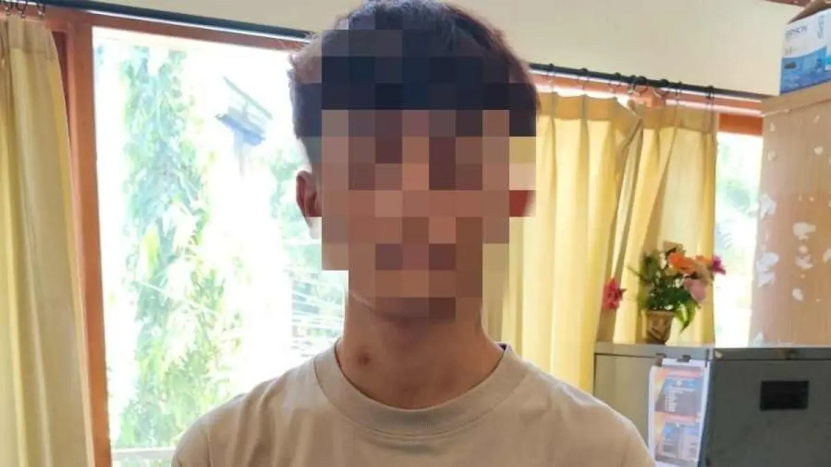 BUKAN CUMA SEKALI BOBOL VILA : Pemuda 19 tahun berinisial KPA alias Sotong ini ditangkap. (Polre Buleleng)