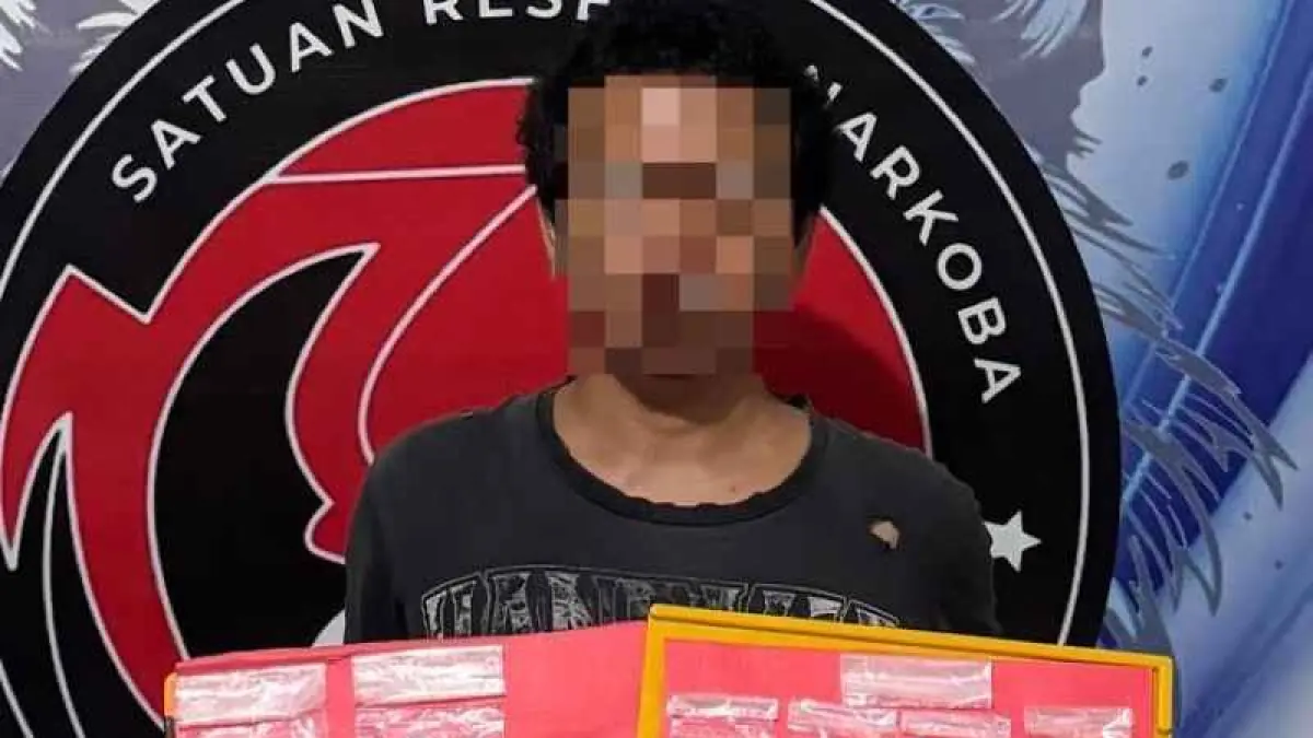 TERJERAT LINGKARAN JARINGAN NARKOBA : IGBBY alias Sepler ini akhirnya tertangkap. (ist)