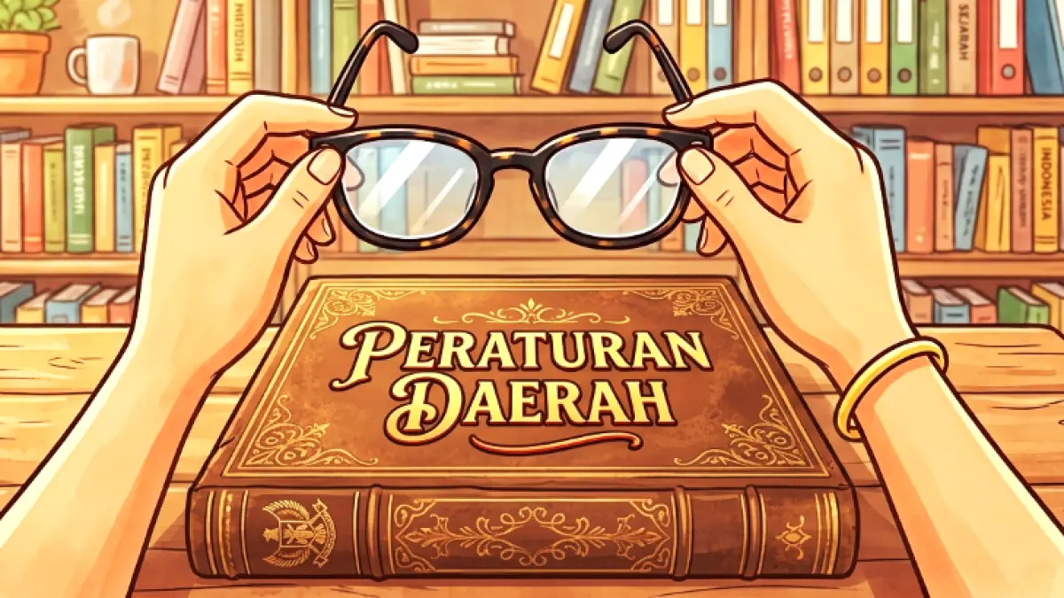 Ilustrasi peraturan daerah. (gambar digital gemini/radar bali)