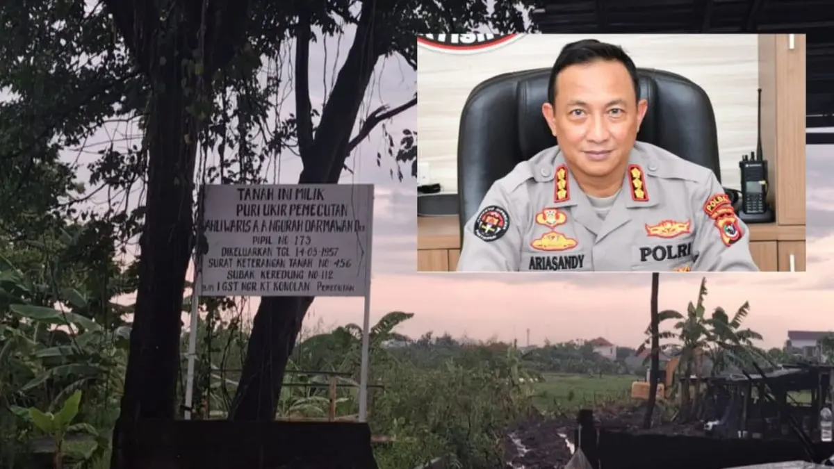 OBJEK SENGKETA: Sebuah ekskavator (kuning) terpantau mengolah lahan yang diklaim sebagai milik Puri Kaleran Kangin, Kamis (18/12).(IST/radarbali.id)