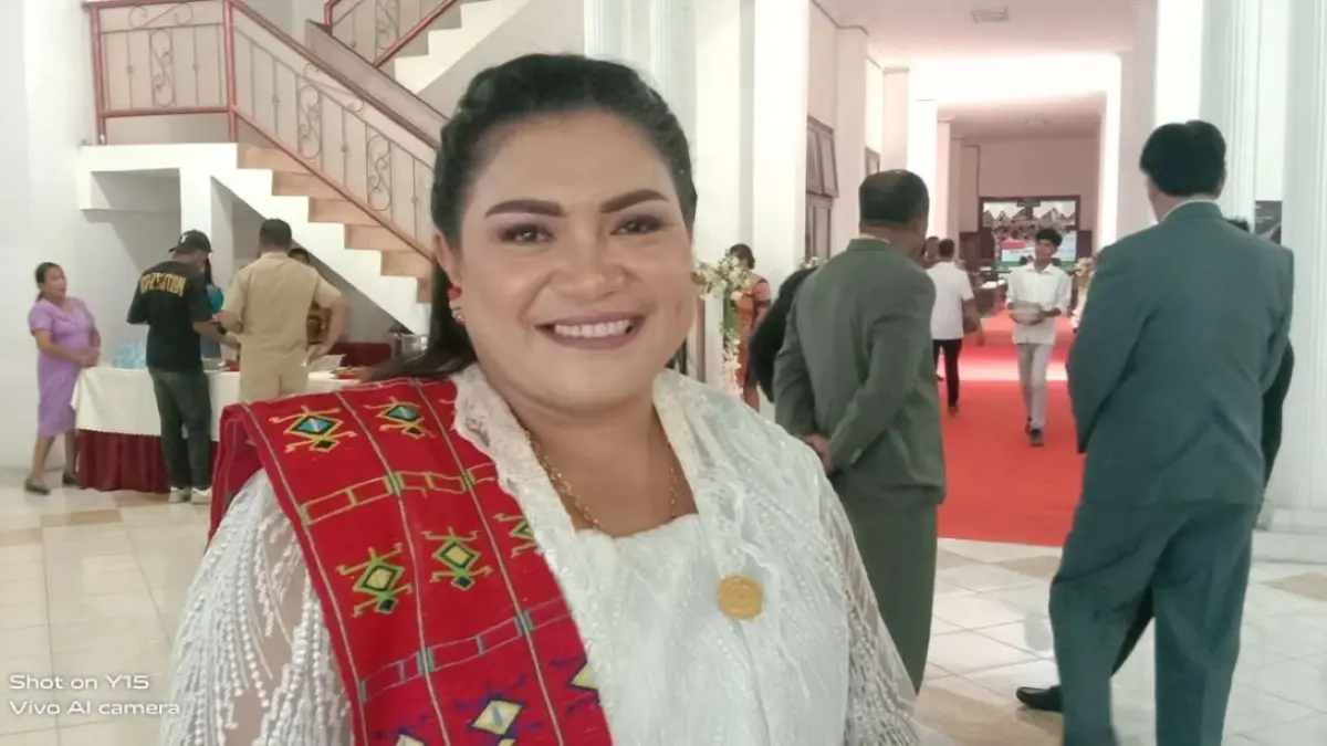BELUM MERESPONS: Ketua DPC Partai Gerindra Kabupaten Belu, Januaria Awalde Berek yang juga Wakil Ketua DPRD Belu. (ist/radarbali.id)