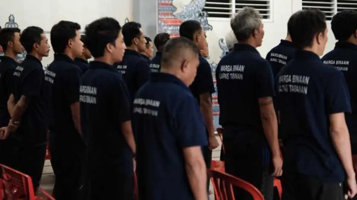 UJI KELAYAKAN : Warga binaan Lapas Tabanan. (juliadi/radar bali)