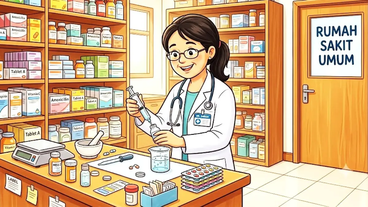 Ilustrasi obat-obatan di Rumah Sakit Umum (RSU). (gambar digital gemini/radar bali)