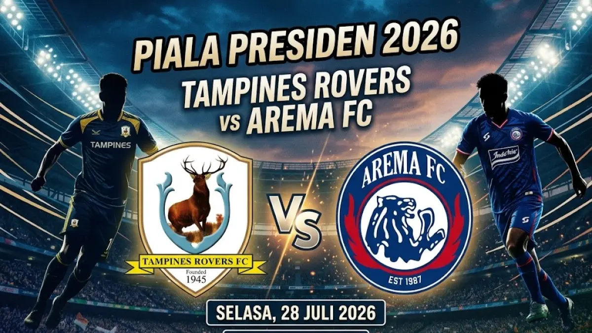 Juara Piala Presiden 2025 Arema FC menjalani laga hidup mati melawan Tampines Rovers sore ini. Singo Edan wajib menang untuk menjaga asa lolos ke semifinal. 