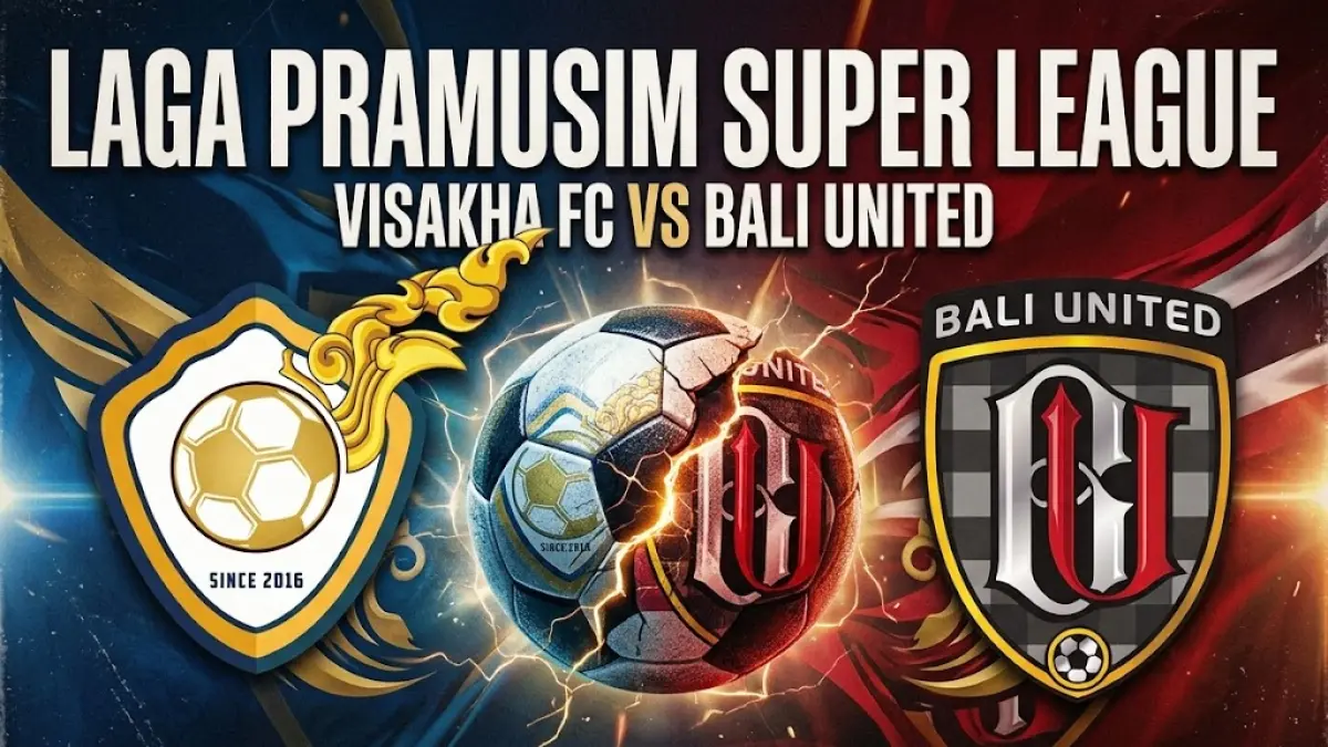 Poster pertandingan Bali United vs Visakha FC