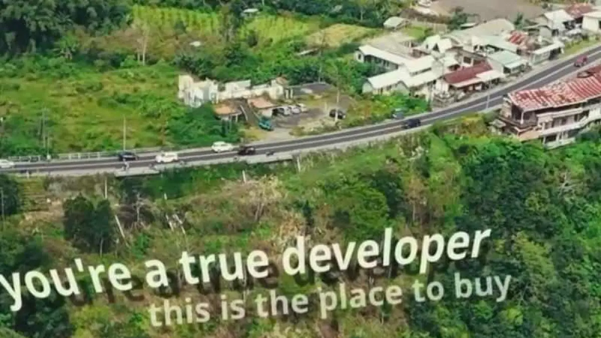 DIJUAL BULE: Ini lokasi tebing di wilayah Kintamani , Bangli, seluas 54 are. (foto: ist)