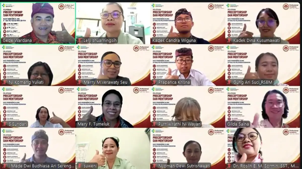 TINGKATKAN MUTU: Pelatihan Pembimbing Klinik di Fasilitas Pelayanan Kesehatan secara full online selama 4 hari, mulai 30–31 Juli hingga 1–2 Agustus 2026. 
