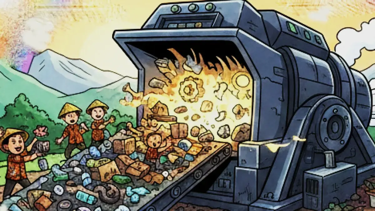 Ilustrasi pengelolaan sampah residu. (gambar digital gemini/radar bali)