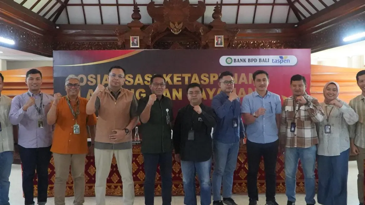 Bank BPD Bali bersinergi dengan PT Taspen menyelenggarakan kegiatan "Sosialisasi Ketaspenan Flagging dan Layanan Antara Bank BPD Bali dengan Taspen".