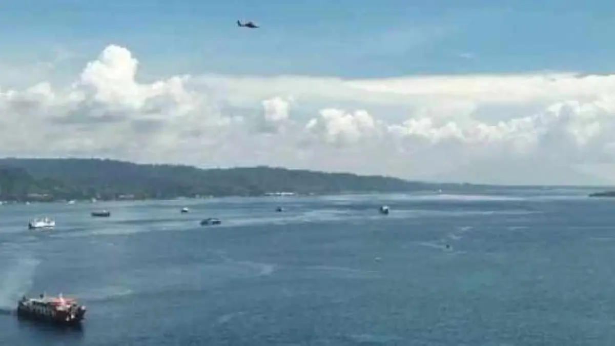 ilustrasi kawasan perairan Selat Bali, Gilimanuk, cerah berawan. (M.Basir/Radar Bali)