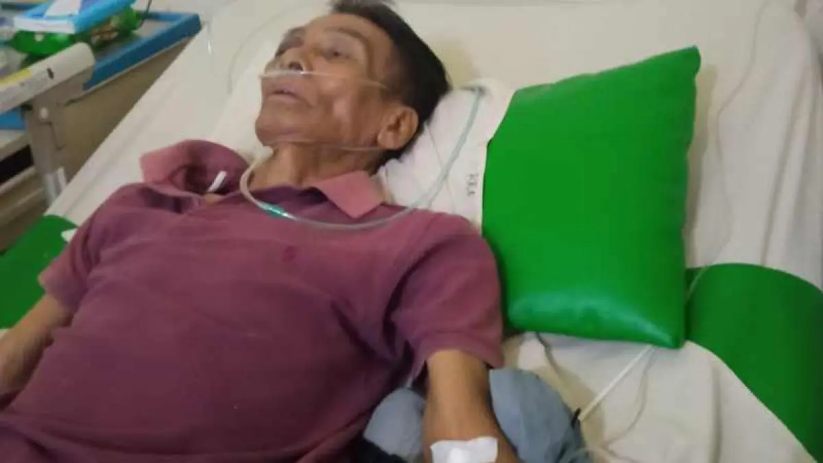 KORBAN TABRAK LARI : Nyoman Agus Daan Bagiarsa, warga asal Kelurahan Panjer, Kecamatan Denpasar Selatan, Kota Denpasar, harus mendapat perawatan setelah ditabrak lari. (foto: Polres Buleleng)