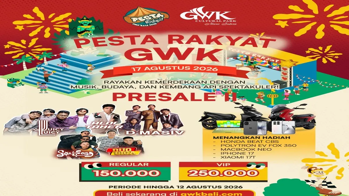 Pesta Rakyat GWK dimeriahkan Dengan Musik, Budaya dan Kembang Api Spektakuler