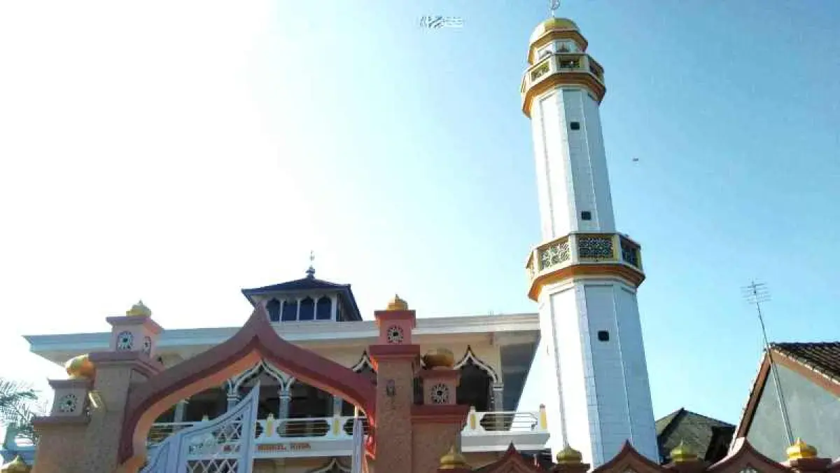 Ilustrasi Masjid Nurul Huda, Kampung Muslim Gelgel, Klungkung. (hari puspita/radar bali)