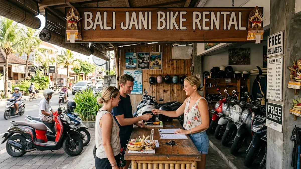 Ilustrasi - Usaha rental sepeda motor yang dioperasikan WNA yang tinggal menetap di Bali.