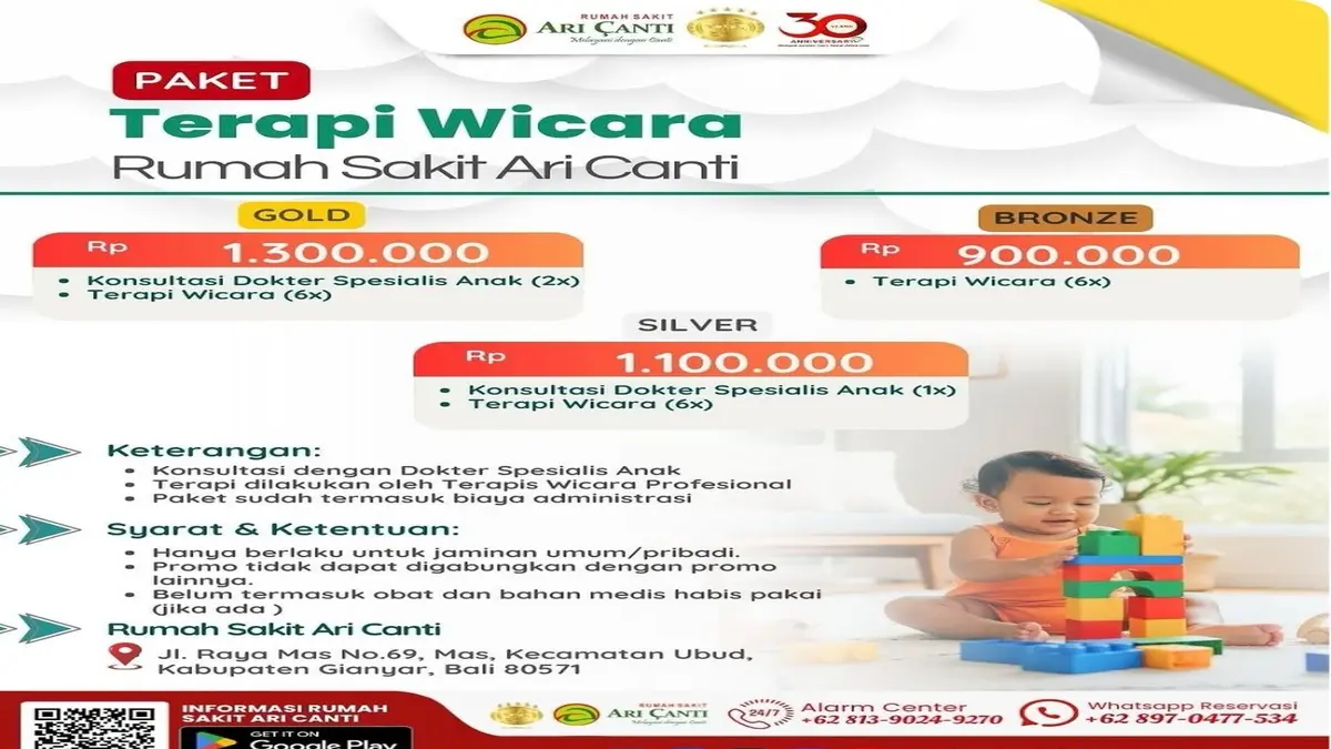 Terapi Wicara - Rumah Sakit Ari Canti