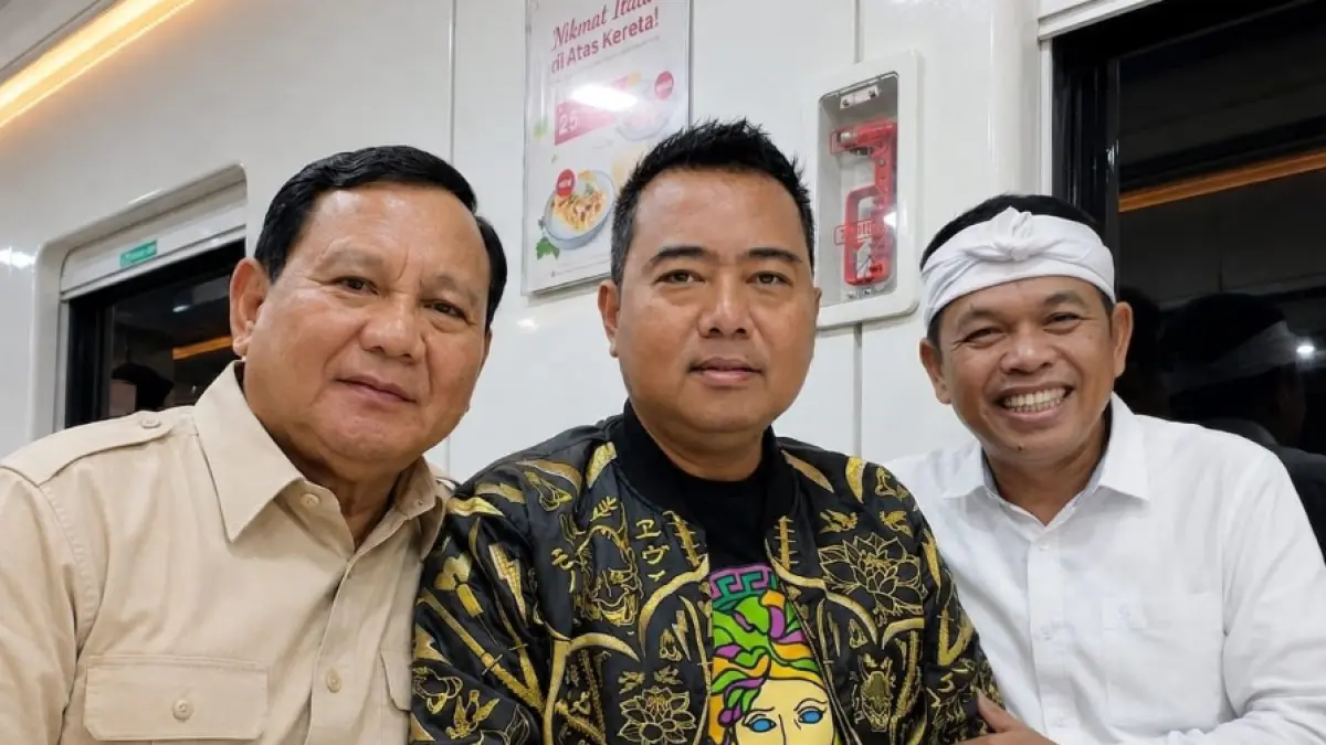 Foto rekayasa digital yang diunggah Cak Sholeh di akun media sosialnya. 