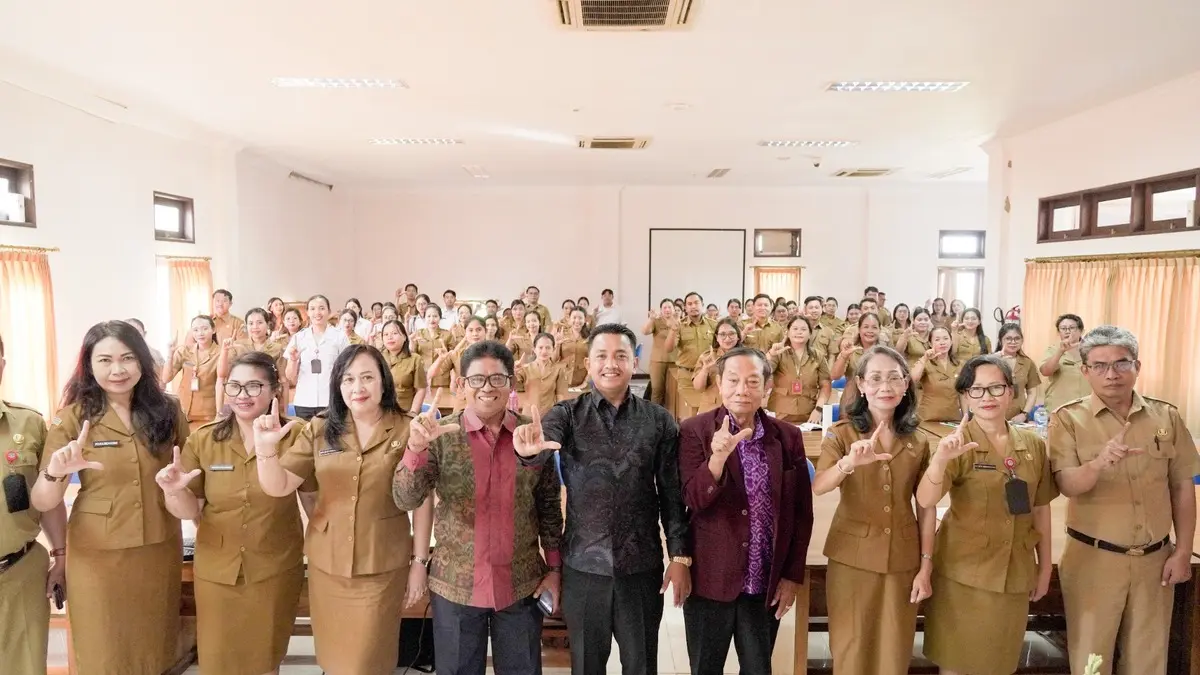 Dinas Kearsipan dan Perpustakaan Kabupaten Badung Menggelar Bimbingan Teknis Literasi Informasi Bagi Pustakawan, Guru, dan Pegiat Literasi Kabupaten Badung, Senin (10/8/2026).