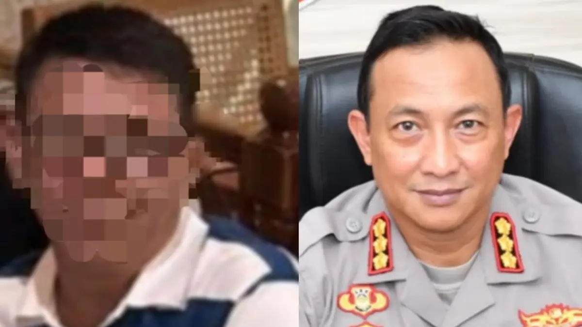 PENGGELAPAN: Kabid Humas Polda Bali Kombes Pol Ariasandy, S.I.K.,(kanan)  dan terduga pelaku penggelapan proyek villa di Ubud, Gianyar Bali. IST/radarbali.id)