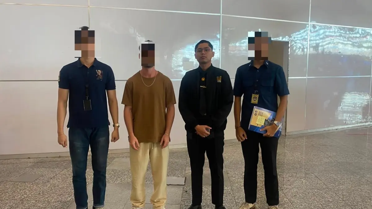 DIUSIR: Kantor Imigrasi Ngurah Rai mendeportasi BR, warga negara Lithuania yang ditengarai sebagai pemilik akun media sosial @the.bali.dream. (ist/radarbali.id)
