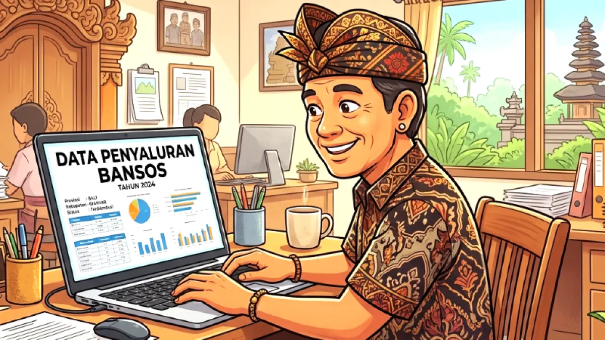Ilustrasi bantuan sosial (gambar digital gemini/radar bali)