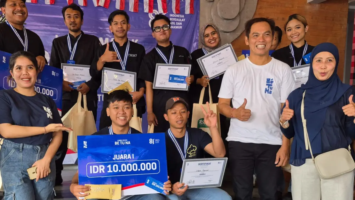 HADIAH UANG TUNAI: Pemenang lomba masak BeTuNa juara 1 mendapatkan Rp 10 juta, juara 2 mendapatkan Rp 5 juta dan juara 3 mendapatkan Rp 3 juta.&nbsp;