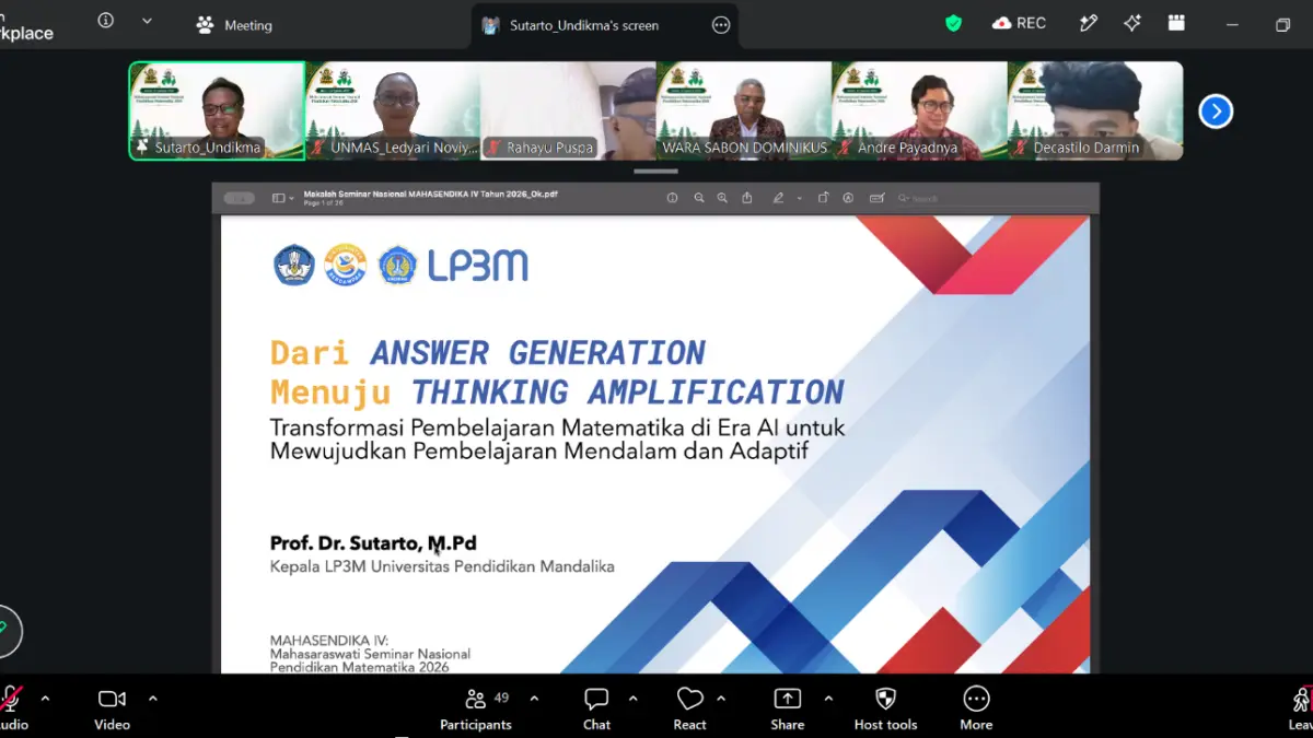Transformasi Pendidikan Matematika di Era&nbsp;Artificial Intelligence