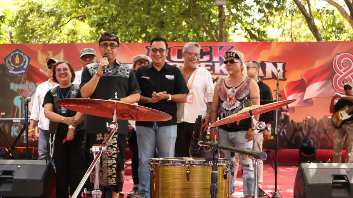 Wali Kota Denpasar Buka Rock Kemerdekaan Denpasar Happy, Semarak HUT RI ke-81