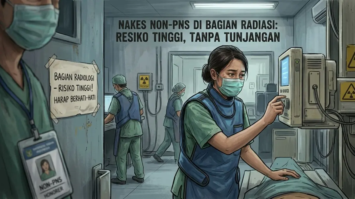 BELUM MENDAPAT PERHATIAN: Ilustrasi tenaga Kesehatan bagian radiologi sejauh ini disebut belum mendapat tunjangan meskipun pekerjaannya berisiko. (ist/radarbali.id)