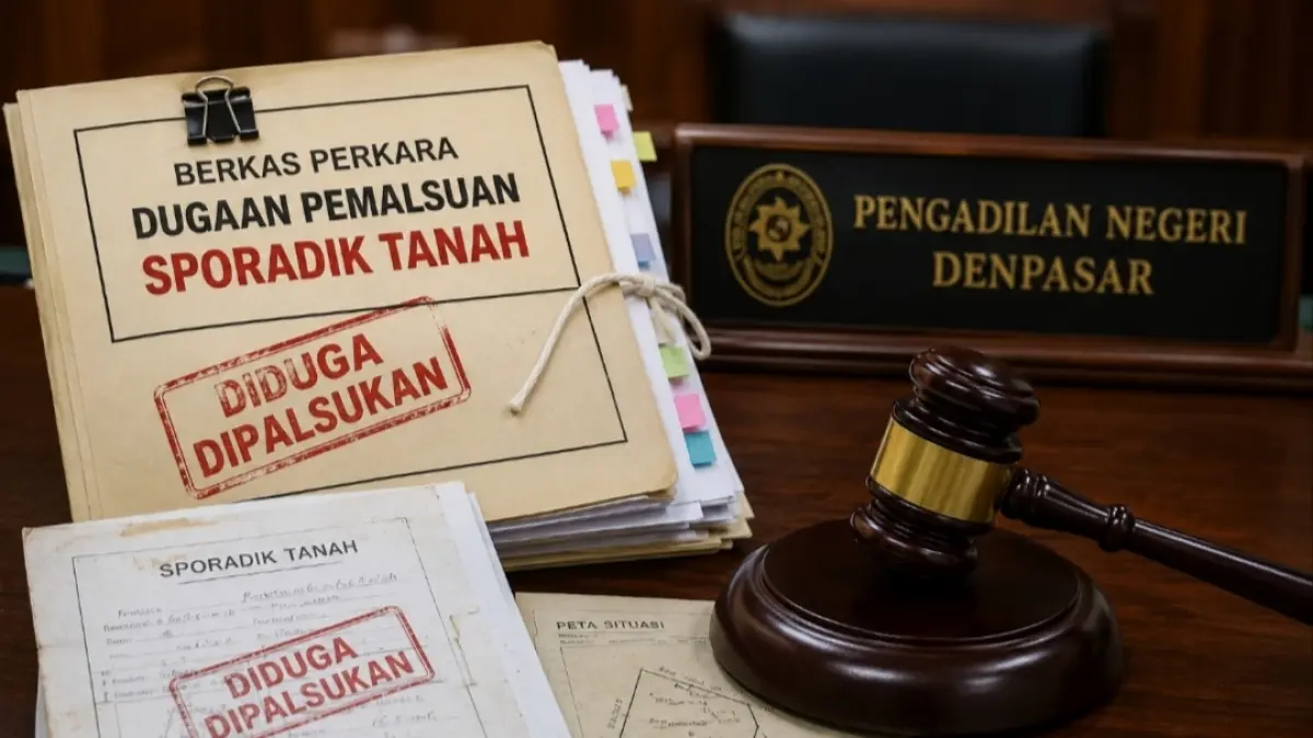 PEMBUKTIAN: Sidang pembuktian dengan terdakwa AA Ngurah Darmawan digelar di PN Denpasar. Foto: ilustrasi. 