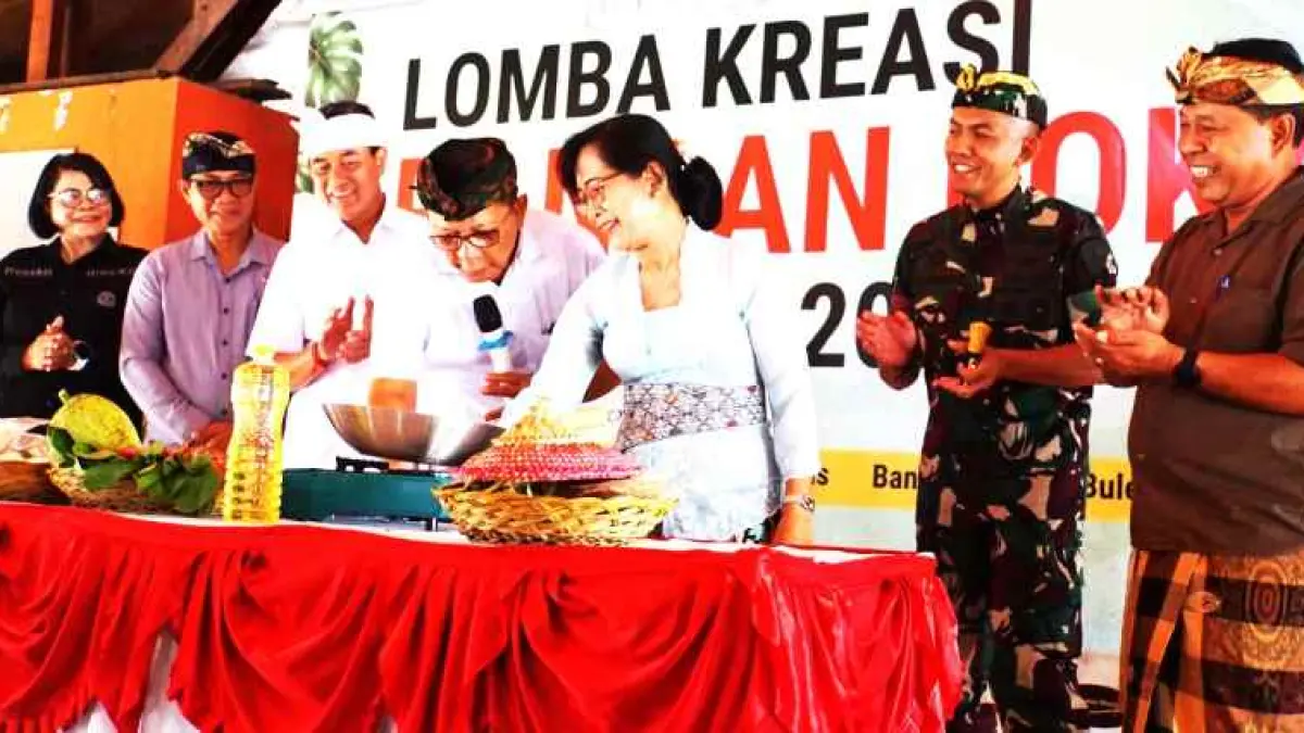 TRADISIKAN AKRAB PANGAN LOKAL: Lomba Inovasi Pangan Lokal dalam rangka Bulfest 2026. Sukun menjadi bahan tema untuk makanan olahan..(&nbsp;Foto: Pemkab Buleleng untuk Radar Bali)&nbsp;