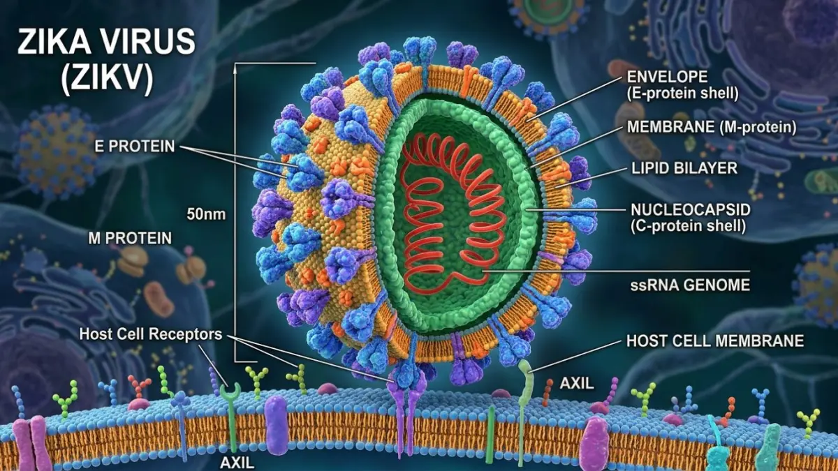 Ilustrasi terjadinya virus zika yang dipicu nyamuk  Aedes aegypti diwaspadai agar dicegah tak merebak di Bali. (Gemini AI/radarbali.id)