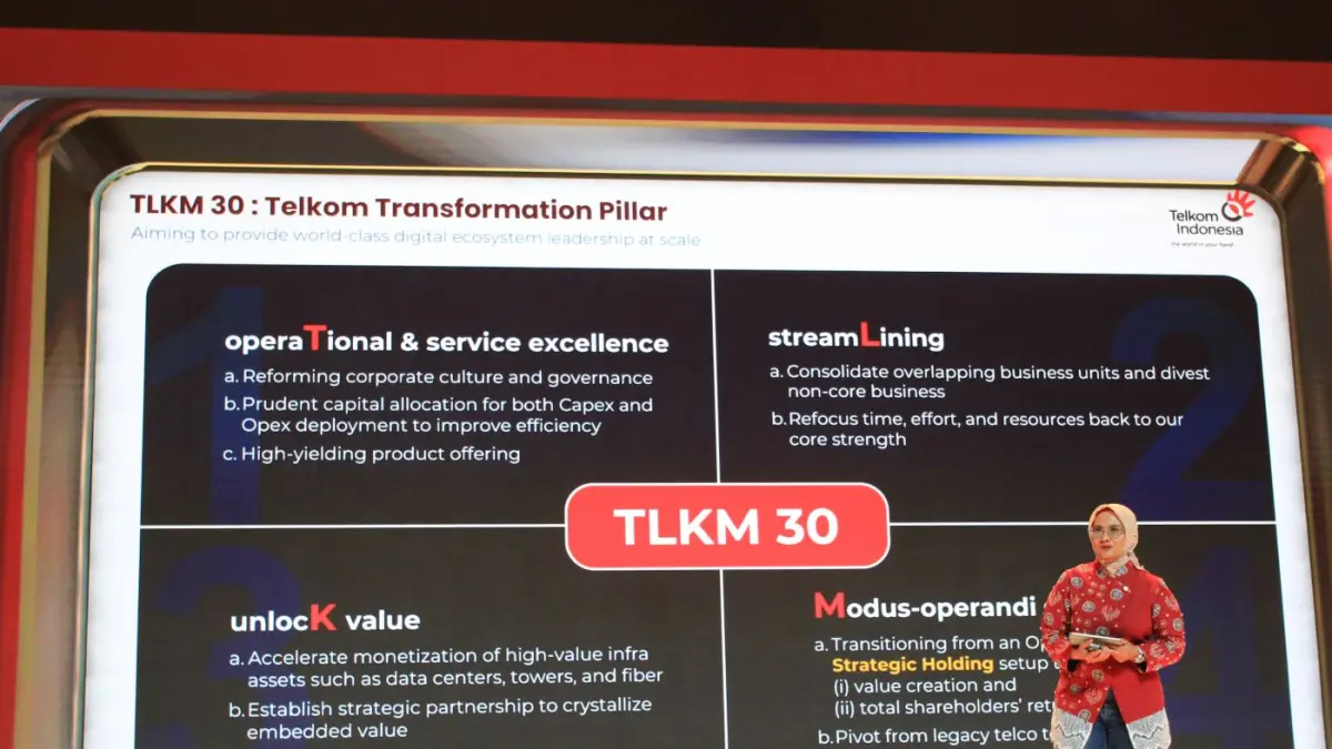 EKOSISTEM DIGITAL: Direktur Utama Telkom Indonesia Dian Siswarini saat opening BATIC 2026 di BICC Nusa Dua, Rabu (26/8/2026). (MIFTAHUDDIN HALIM/radarbali.id)