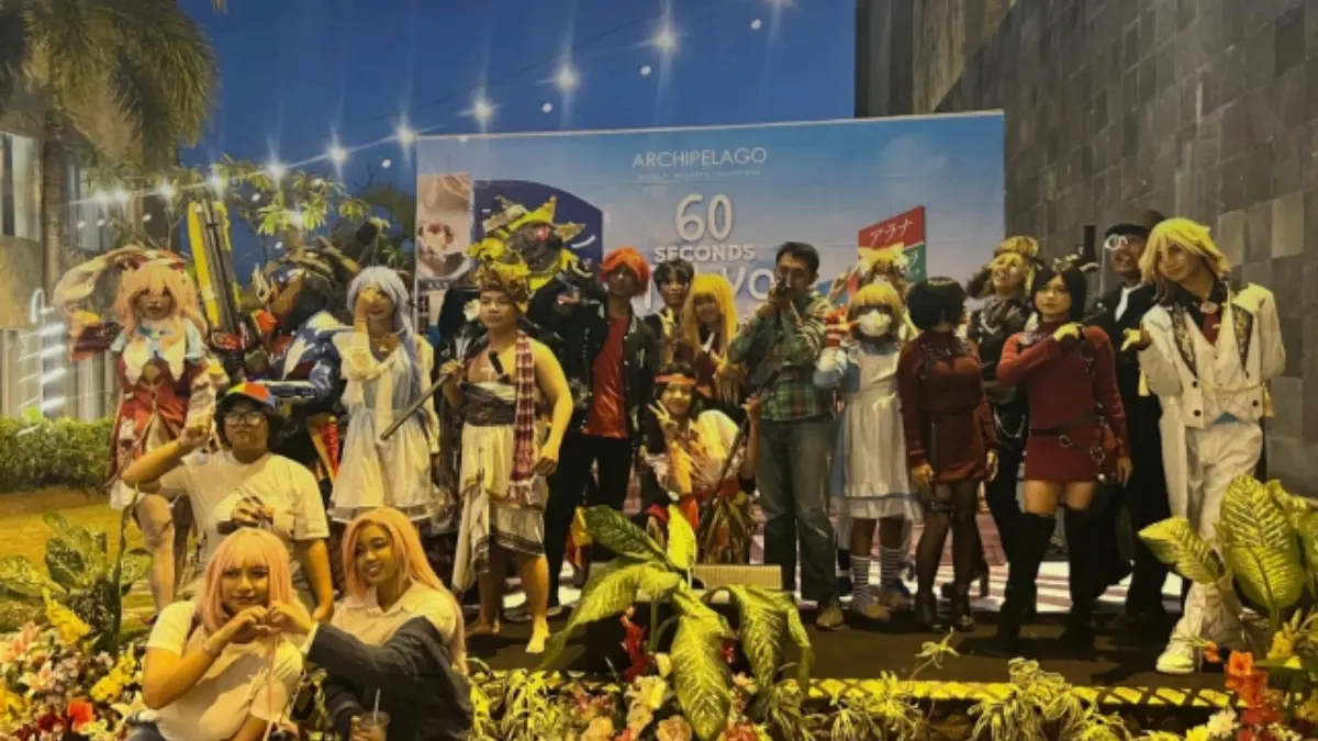 Kemeriahan para cosplayer bertema kemerdekaan, pengunjung saat memadati Amphitheatre Aston Denpasar.