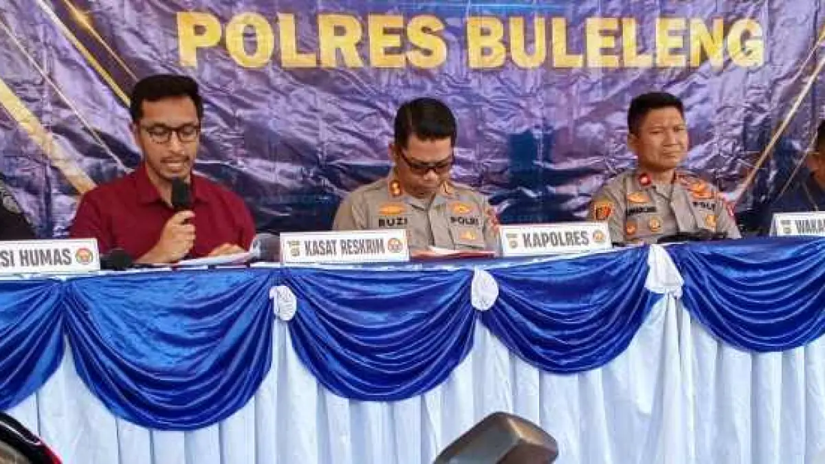 BEBER KEJADIAN : Polres Buleleng membeber barang bukti pencurian. (francelino junior).