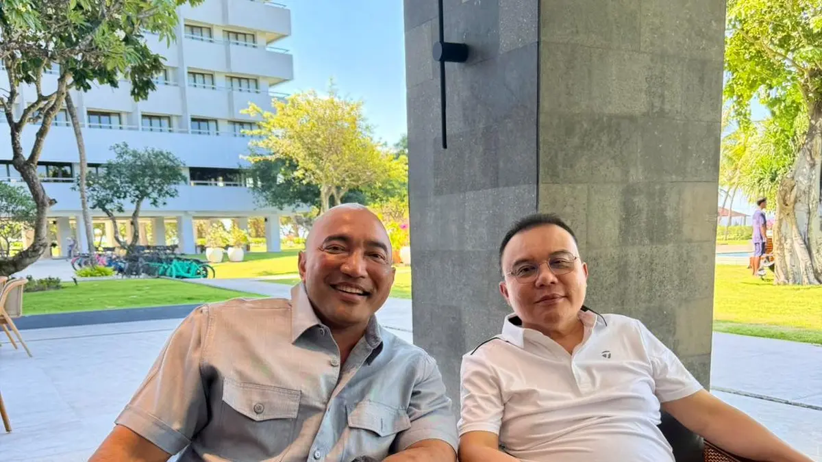 Ketua DPD Gerindra Bali Made Muliawan Arya dan Wakil Ketua DPR RI Sufmi Dasco Ahmad
