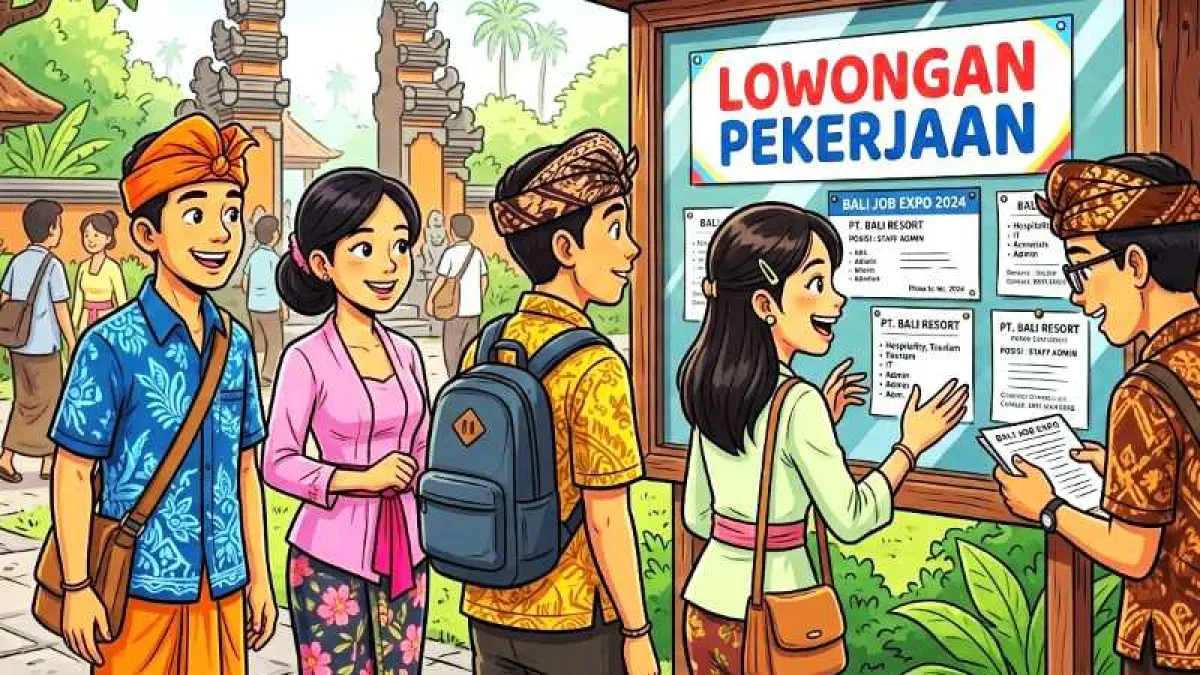 Ilustrasi pengumuman lowongan pekerjaan. (gambar digital geini radar bali)