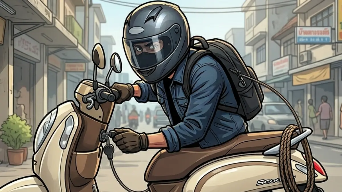 Ilustrasi curanmor. (gambar digital gemini/radar bali)