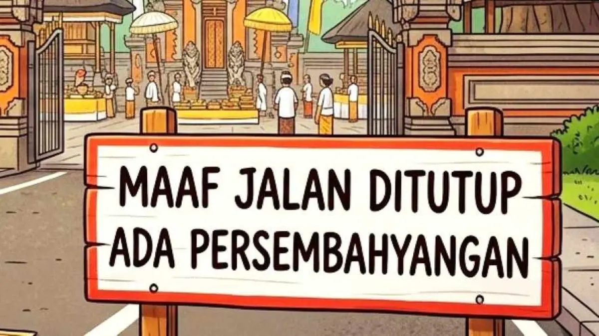 Ilustrasi persembahyangan di pura. (gambar digital gemini/radar bali)