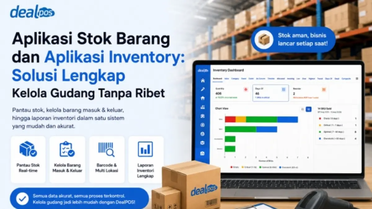 Aplikasi inventory&nbsp;memiliki cakupan yang lebih luas dibanding aplikasi stok barang.