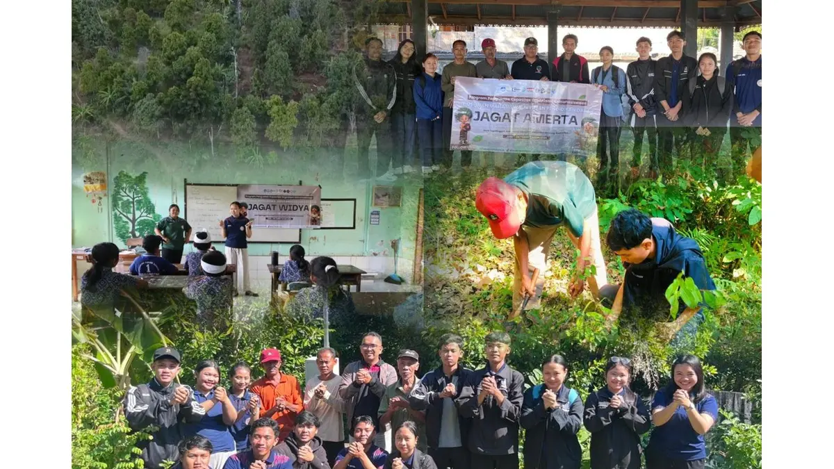 Program JAGAT di Desa Tegallinggah, Sukasada, Buleleng, mulai dari konservasi lingkungan, pemetaan wilayah rawan bencana, edukasi, penguatan kelembagaan, hingga pengelolaan sumber daya air