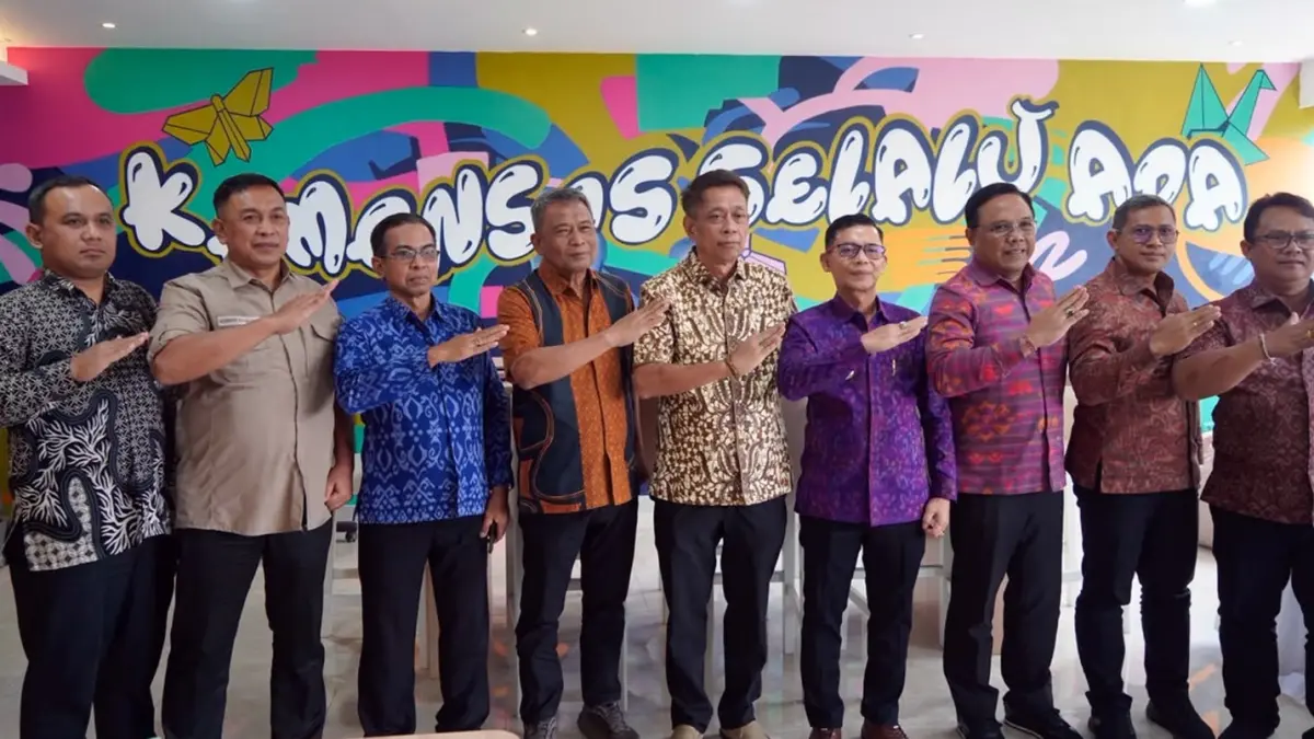 Bupati Klungkung Diterima Wakil Menteri Sosial RI, Agus Jabo Priyono, Beserta Jajaran Pejabat Kemensos RI. 