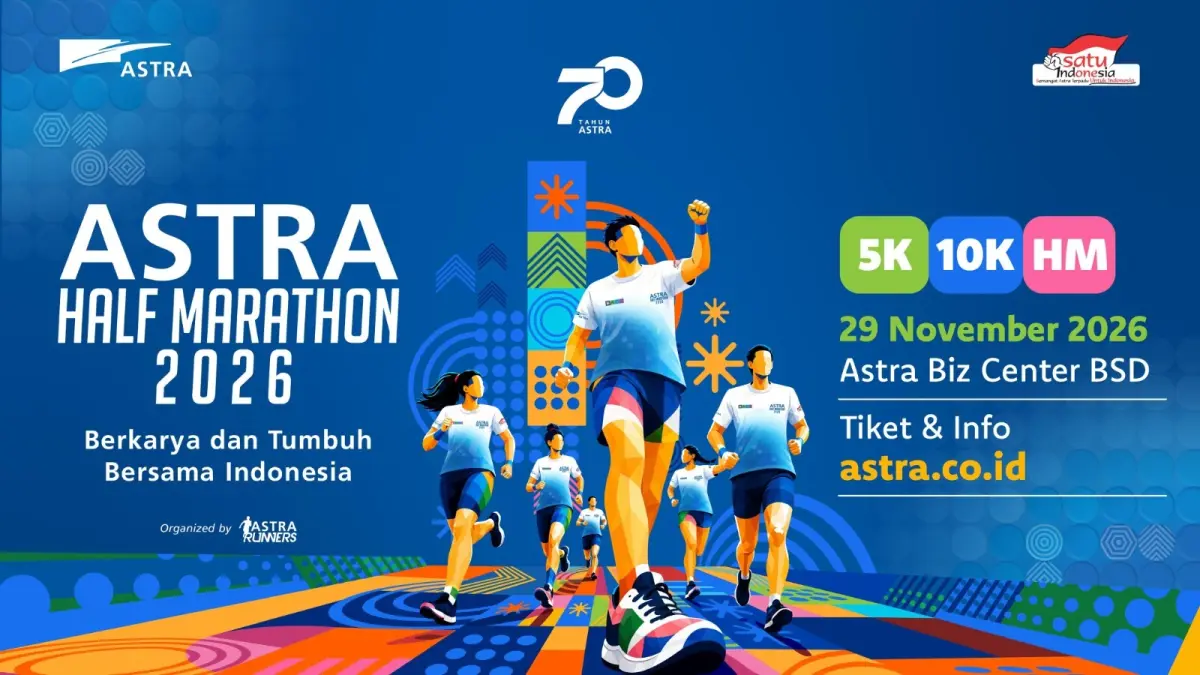 Astra Half Marathon Kembali Digelar Pada Tahun 2026 Dengan Membawa Semangat “Berkarya dan Tumbuh Bersama Indonesia” Dalam Perjalanan Menuju 70 Tahun Astra